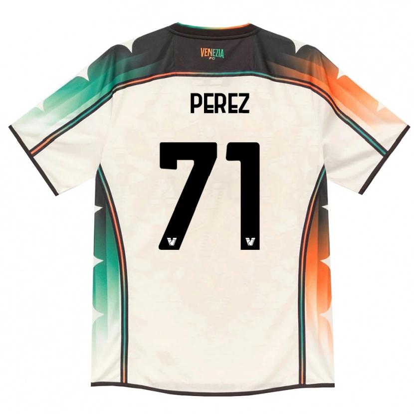 Danxen Kid Kike Pérez #71 Oldlace Orange Green Away Jersey 2026/27 T-Shirt