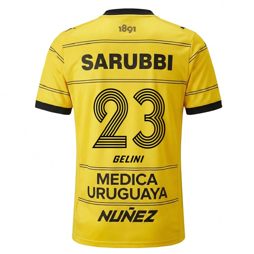 Danxen Men Gonzalo Gelini #23 Yellow Black Away Jersey 2026/27 T-Shirt