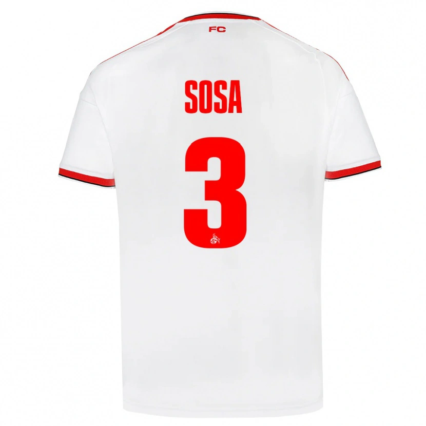 Danxen Men Borna Sosa #3 White Red Black Home Jersey 2026/27 T-Shirt