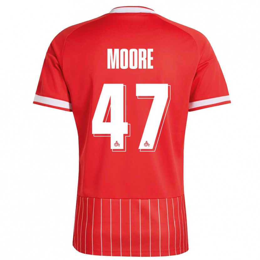 Danxen Men Mikey Moore #47 Red White Green Away Jersey 2026/27 T-Shirt