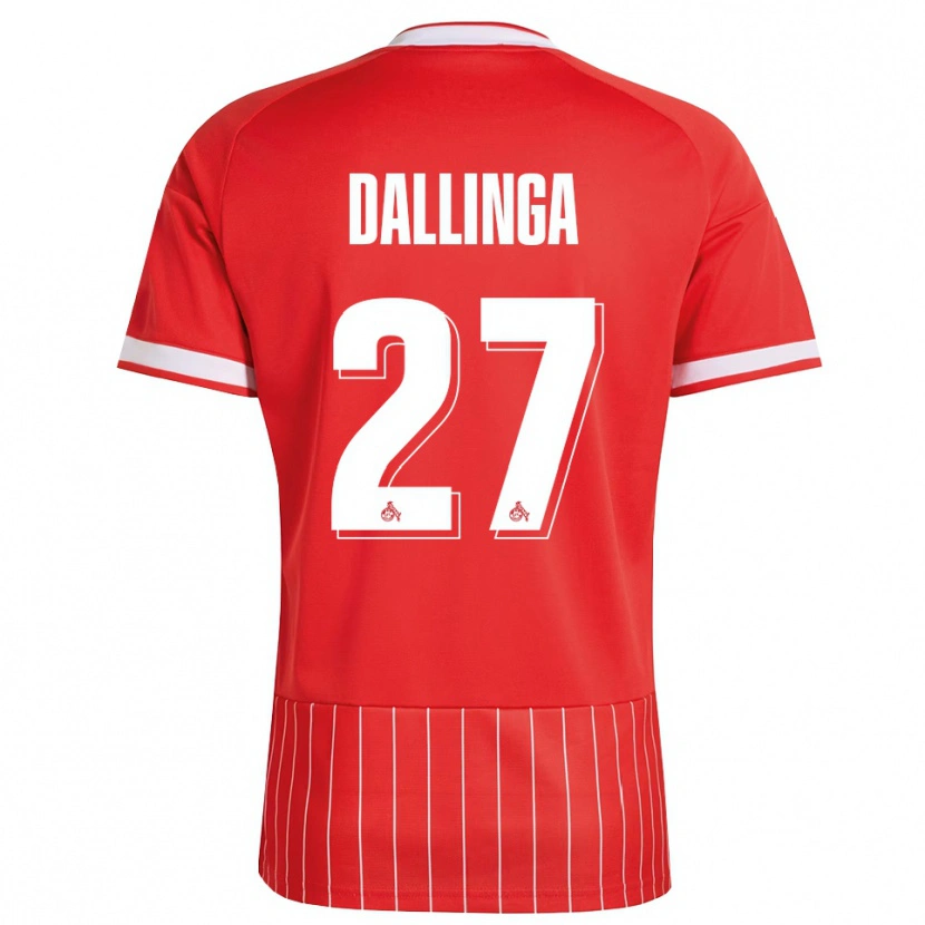 Danxen Men Thijs Dallinga #27 Red White Green Away Jersey 2026/27 T-Shirt