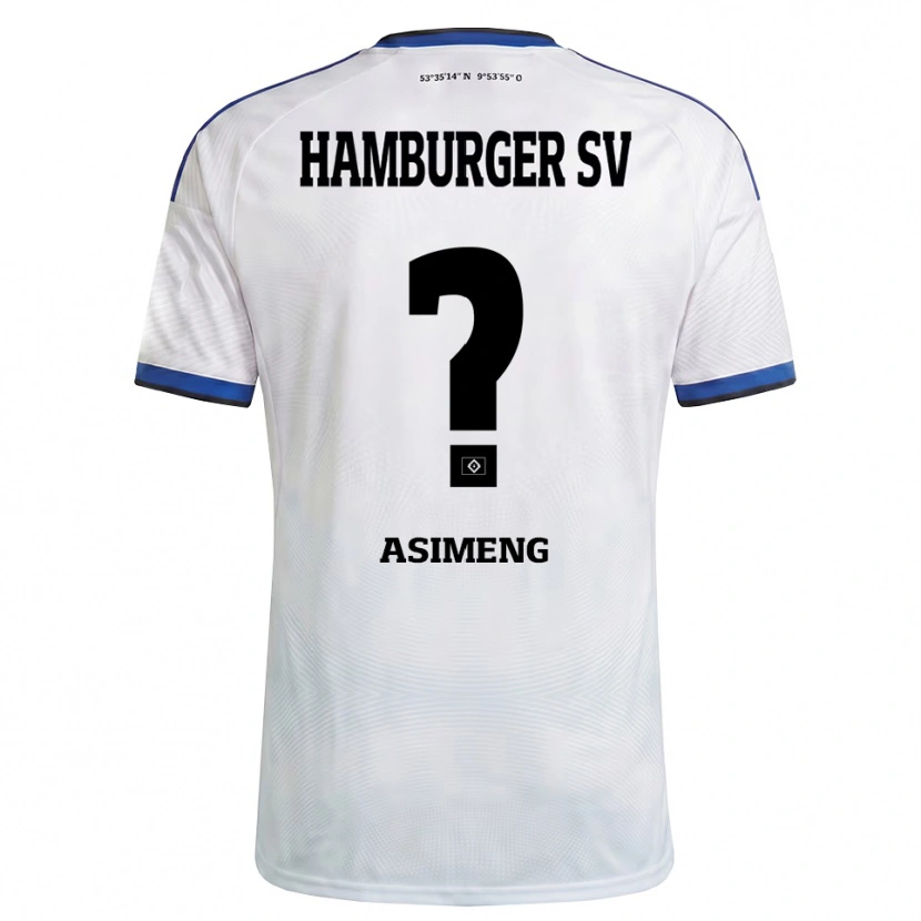Danxen Men Christopher Asimeng #0 White Black Blue Home Jersey 2026/27 T-Shirt