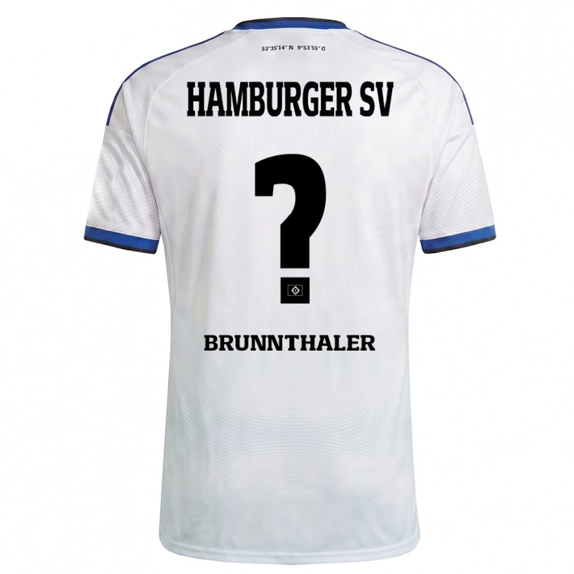 Danxen Men Melanie Brunnthaler #0 White Black Blue Home Jersey 2026/27 T-Shirt
