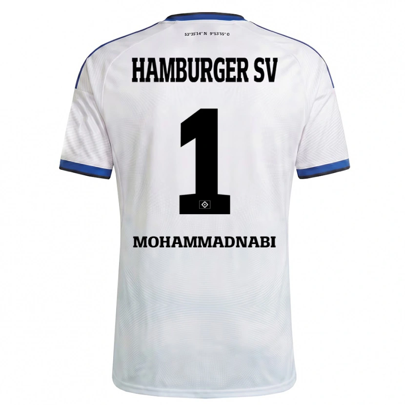 Danxen Men Benjamin Mohammadnabi #1 White Black Blue Home Jersey 2026/27 T-Shirt