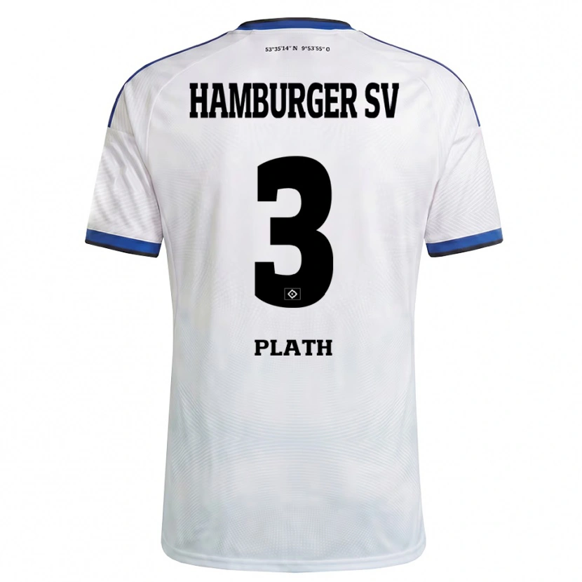 Danxen Men Paul Plath #3 White Black Blue Home Jersey 2026/27 T-Shirt