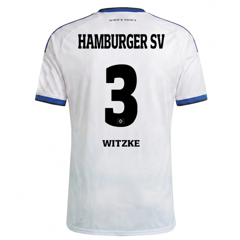 Danxen Men Oliver Witzke #3 White Black Blue Home Jersey 2026/27 T-Shirt