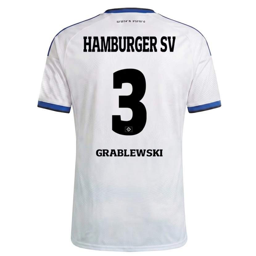 Danxen Men Max Grablewski #3 White Black Blue Home Jersey 2026/27 T-Shirt