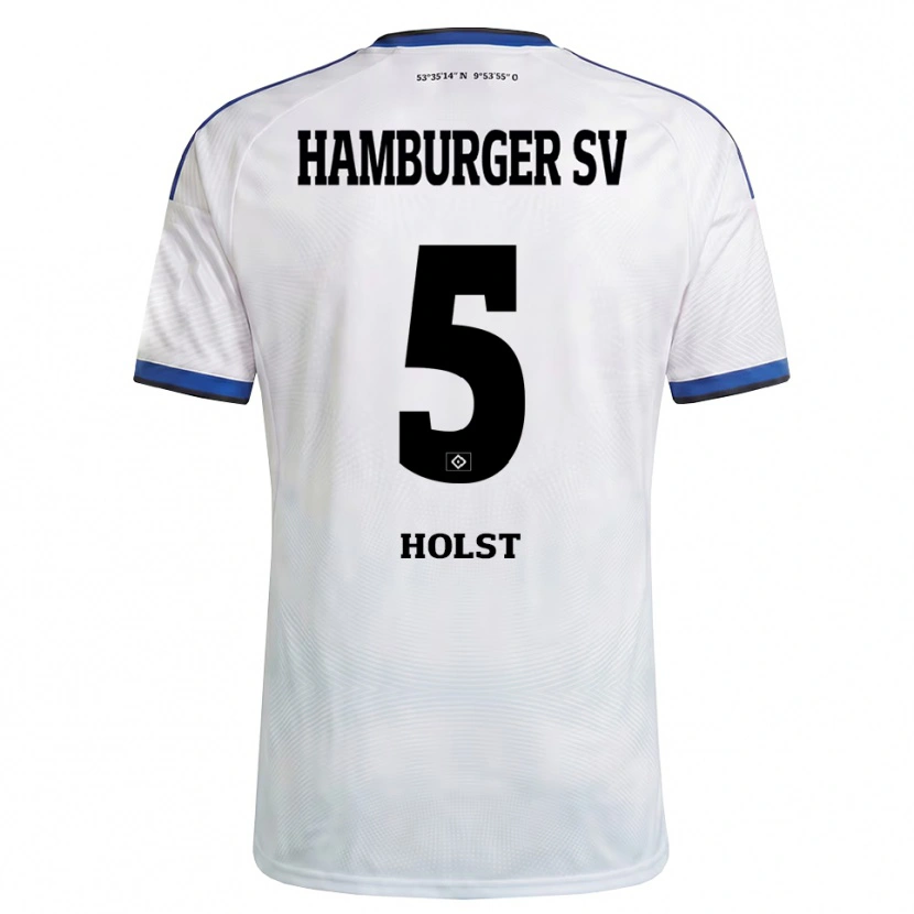 Danxen Men Evelyn Holst #5 White Black Blue Home Jersey 2026/27 T-Shirt
