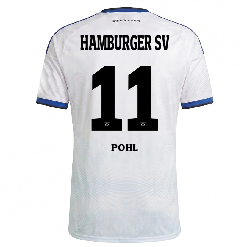 Danxen Men Jannik Pohl #11 White Black Blue Home Jersey 2026/27 T-Shirt