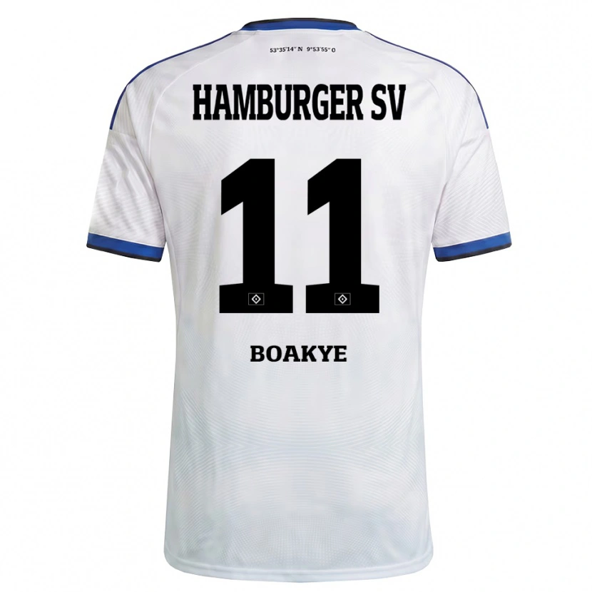 Danxen Men Maurice Boakye #11 White Black Blue Home Jersey 2026/27 T-Shirt
