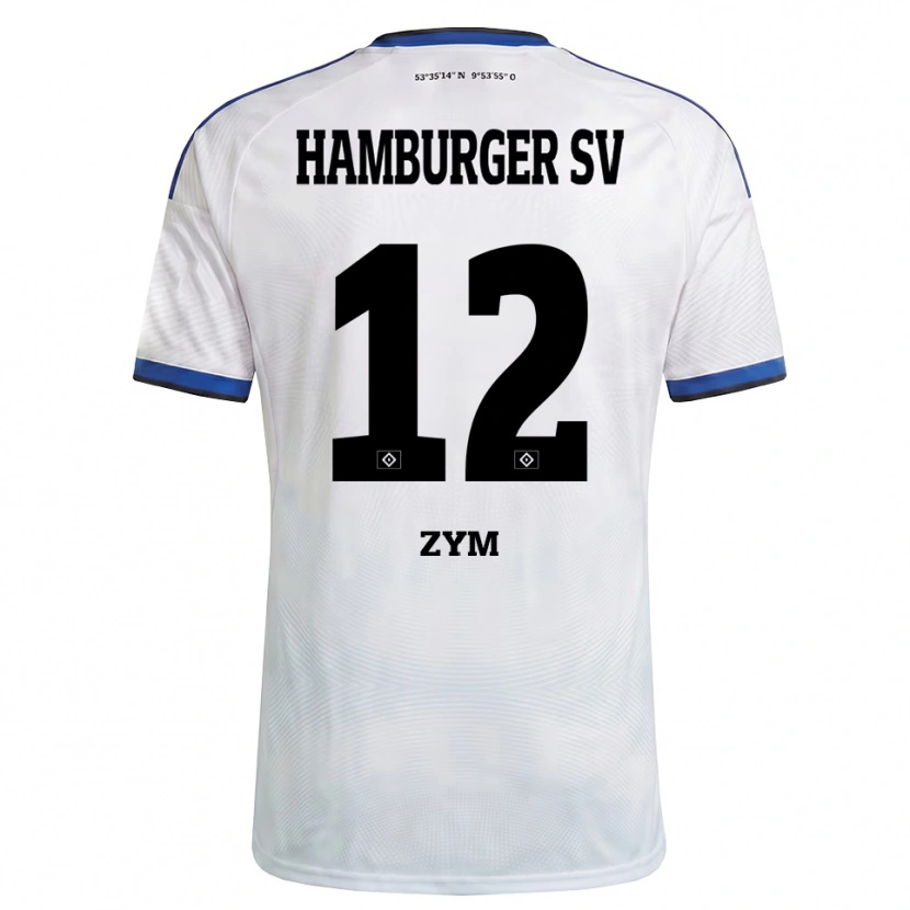 Danxen Men Marcel Zym #12 White Black Blue Home Jersey 2026/27 T-Shirt