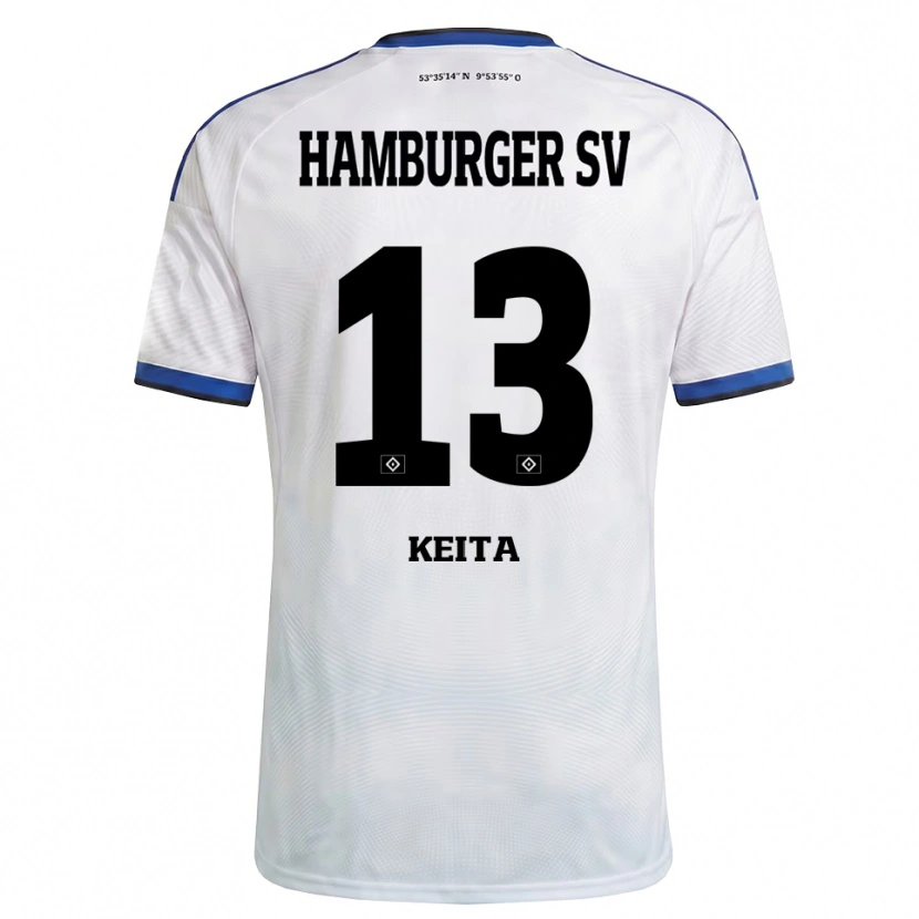 Danxen Men Mory Keita #13 White Black Blue Home Jersey 2026/27 T-Shirt