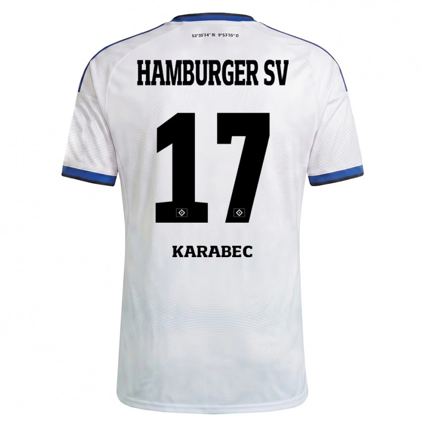 Danxen Men Adam Karabec #17 White Black Blue Home Jersey 2026/27 T-Shirt