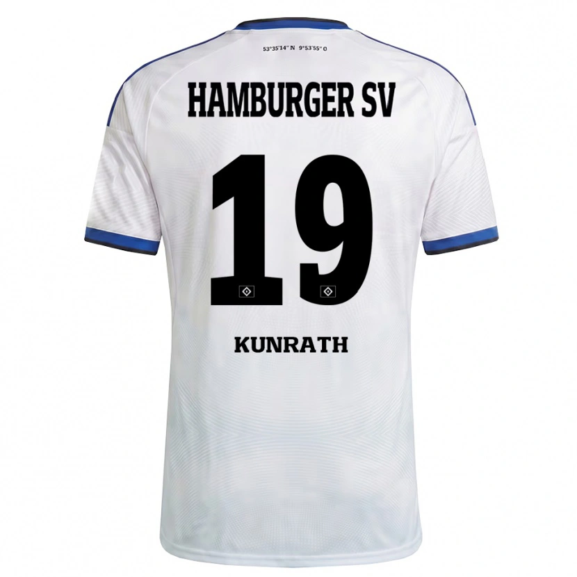 Danxen Men Lina Kunrath #19 White Black Blue Home Jersey 2026/27 T-Shirt