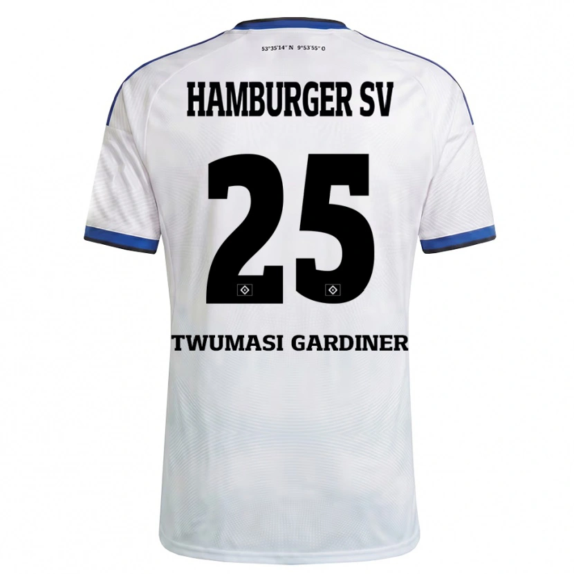 Danxen Men Kevin Twumasi Gardiner #25 White Black Blue Home Jersey 2026/27 T-Shirt