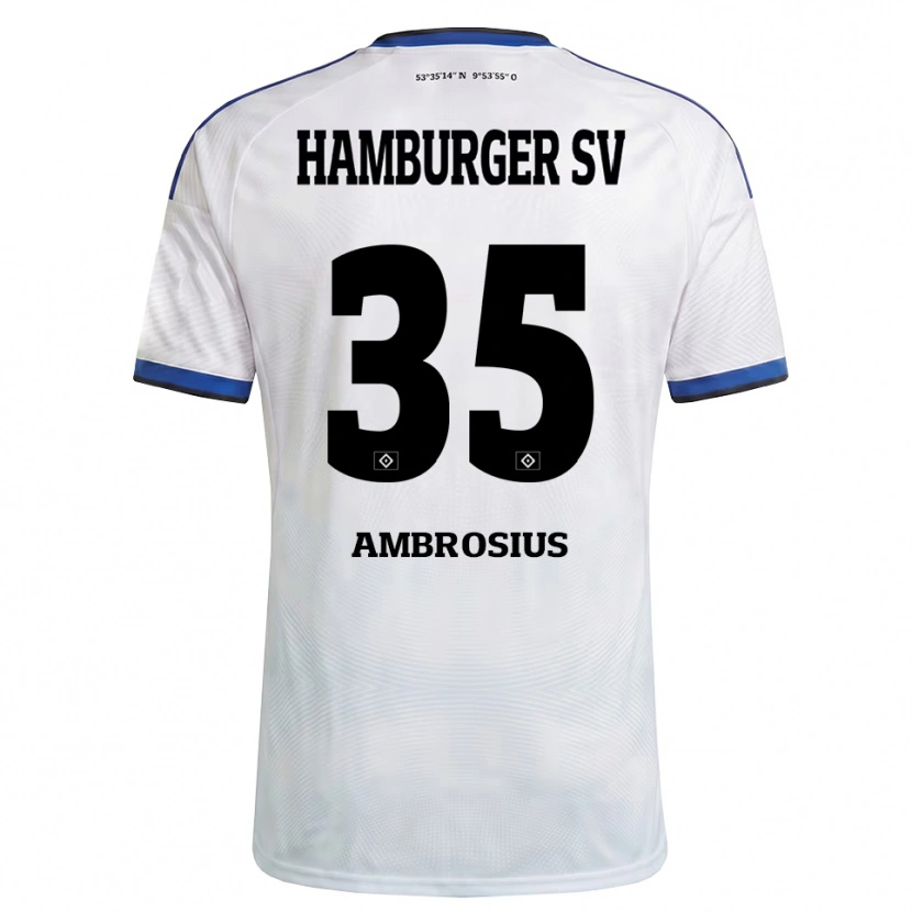Danxen Men Stephan Ambrosius #35 White Black Blue Home Jersey 2026/27 T-Shirt