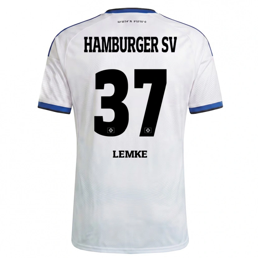 Danxen Men Louis Lemke #37 White Black Blue Home Jersey 2026/27 T-Shirt