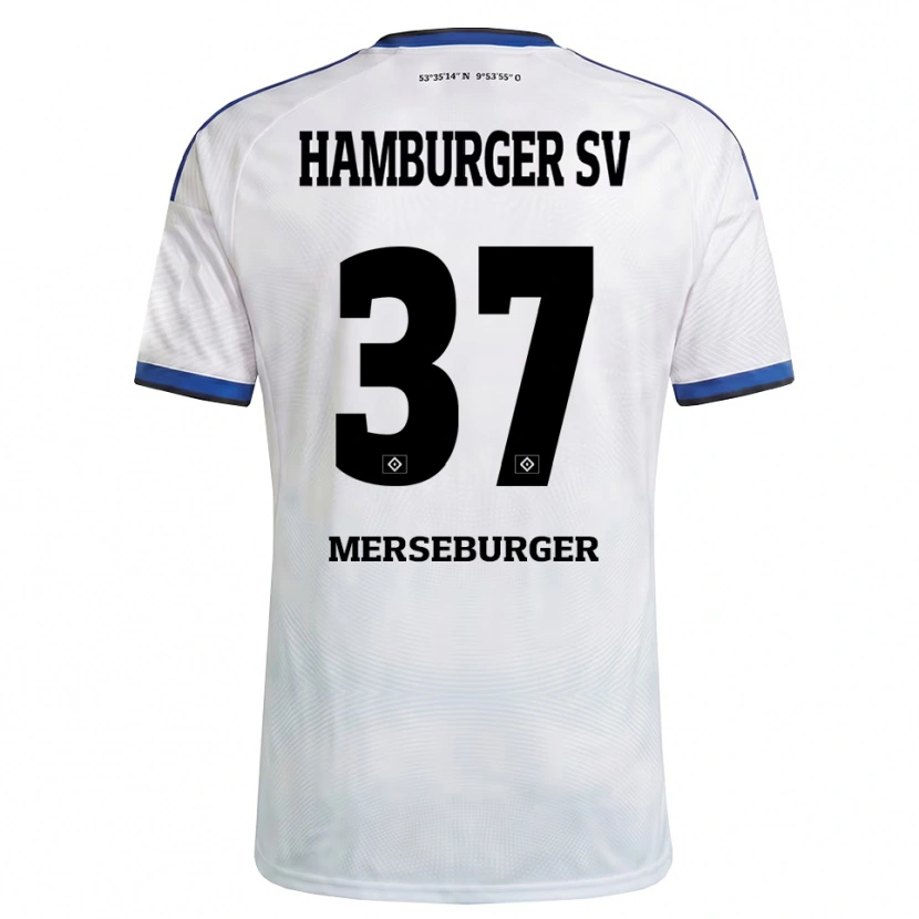 Danxen Men Dominik Merseburger #37 White Black Blue Home Jersey 2026/27 T-Shirt