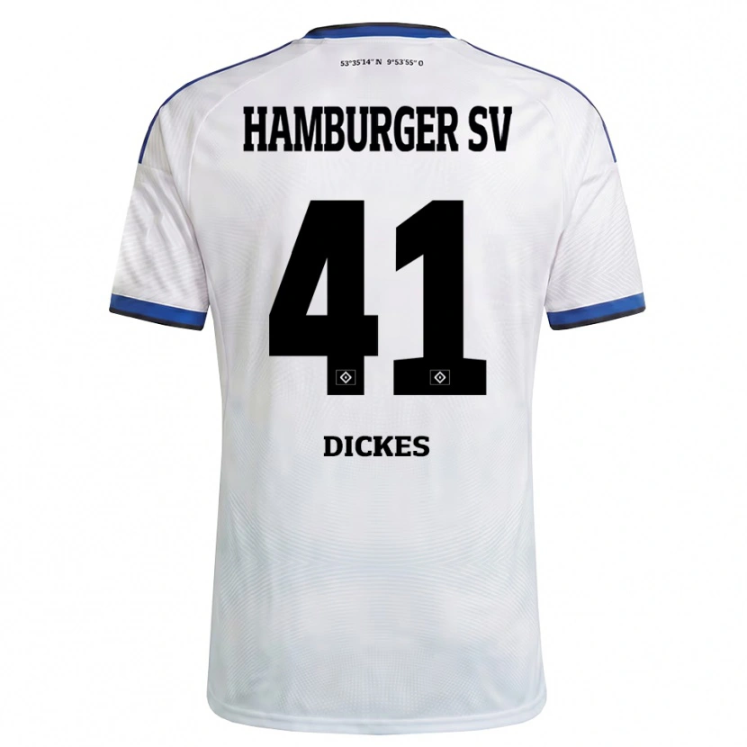 Danxen Men Fernando Dickes #41 White Black Blue Home Jersey 2026/27 T-Shirt