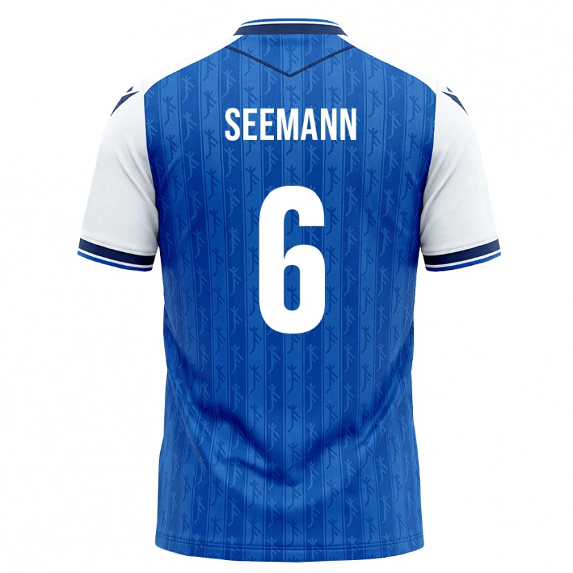 Danxen Men Elias Seemann #6 Royal Blue White Home Jersey 2026/27 T-Shirt