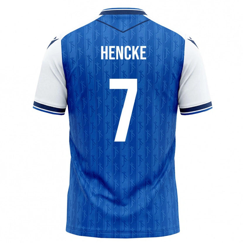 Danxen Men Oskar Hencke #7 Royal Blue White Home Jersey 2026/27 T-Shirt