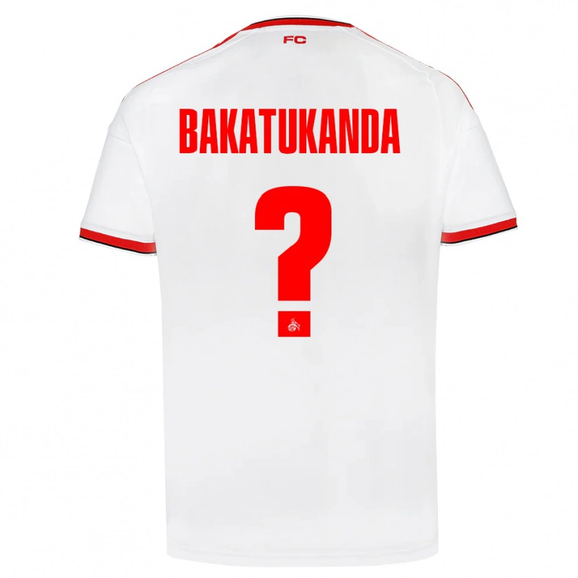 Danxen Men Elias Bakatukanda #0 White Red Black Home Jersey 2026/27 T-Shirt
