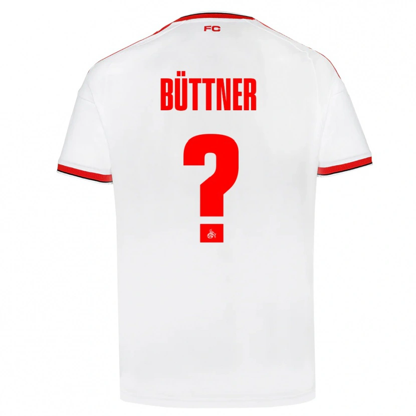 Danxen Men Lasse Büttner #0 White Red Black Home Jersey 2026/27 T-Shirt