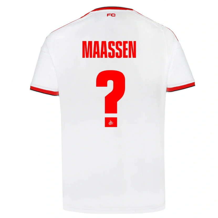 Danxen Men Leonard Maaßen #0 White Red Black Home Jersey 2026/27 T-Shirt