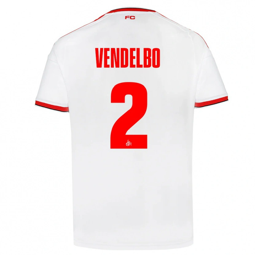 Danxen Men Sofie Vendelbo #2 White Red Black Home Jersey 2026/27 T-Shirt