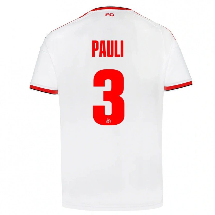 Danxen Men Julian Pauli #3 White Red Black Home Jersey 2026/27 T-Shirt