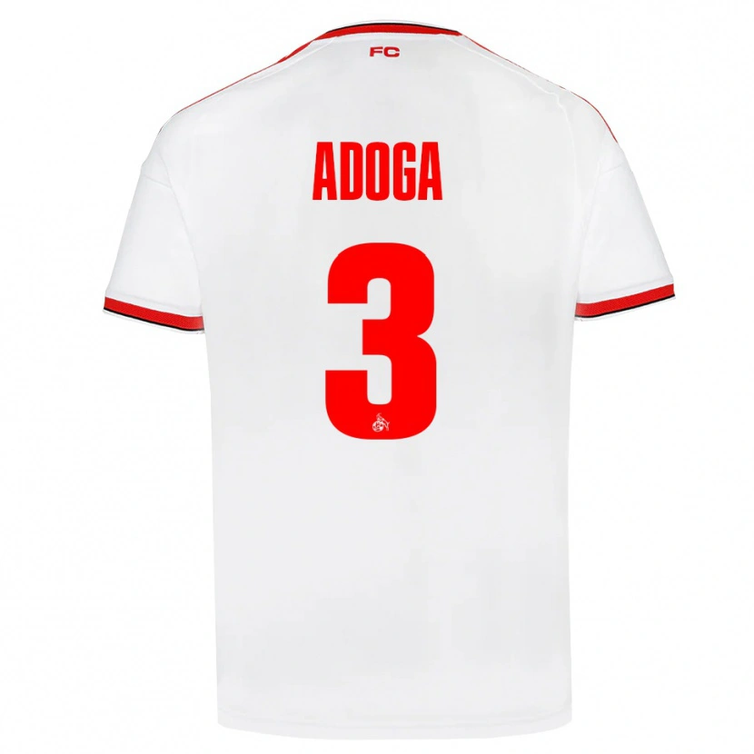 Danxen Men Brian Adoga #3 White Red Black Home Jersey 2026/27 T-Shirt