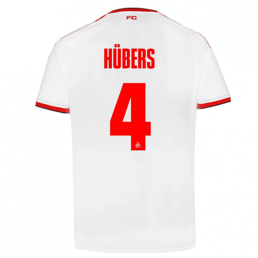 Danxen Men Timo Hübers #4 White Red Black Home Jersey 2026/27 T-Shirt