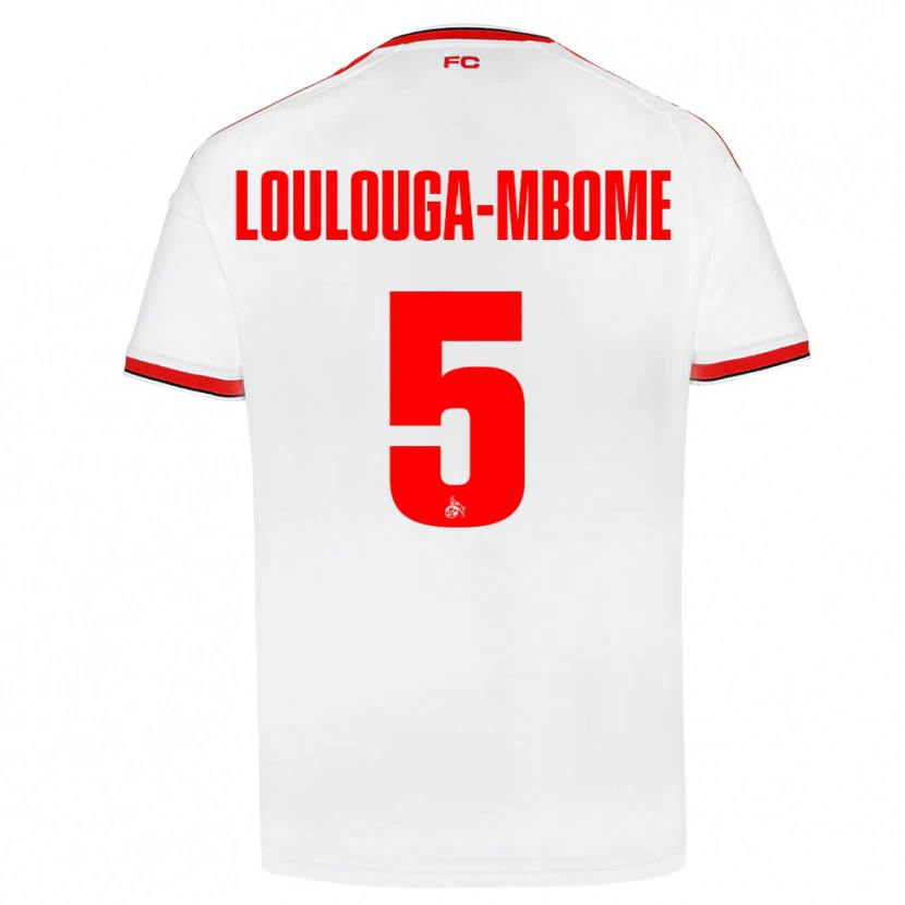 Danxen Men Pascal Loulouga-Mbome #5 White Red Black Home Jersey 2026/27 T-Shirt
