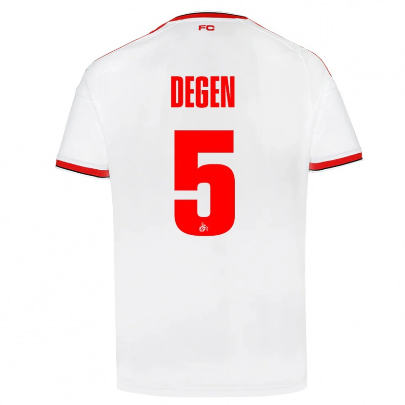 Danxen Men Celina Degen #5 White Red Black Home Jersey 2026/27 T-Shirt
