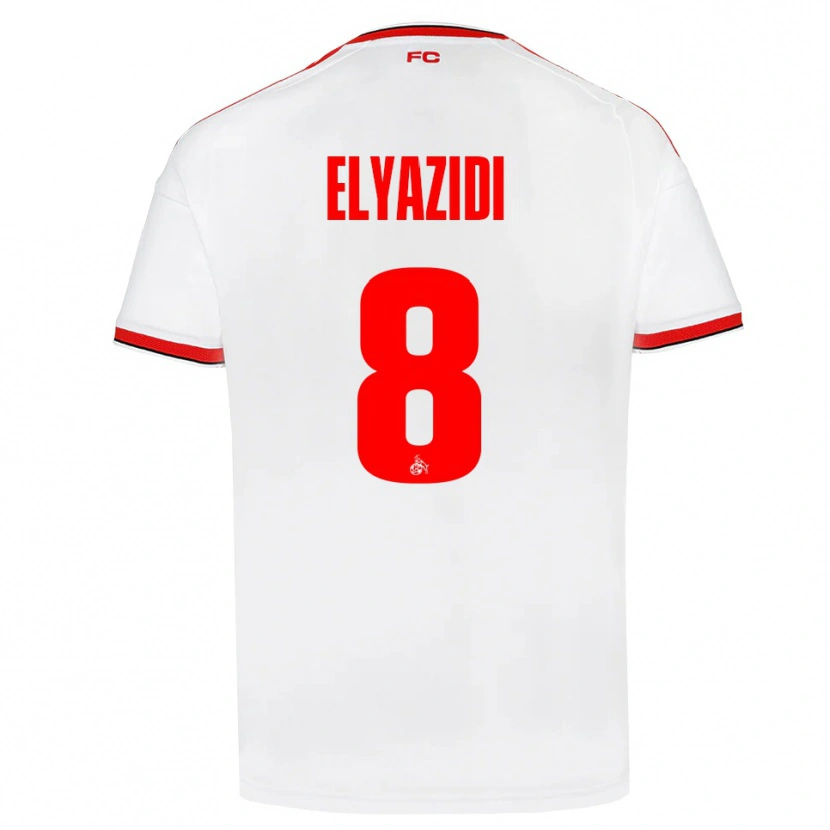 Danxen Men Ilias Elyazidi #8 White Red Black Home Jersey 2026/27 T-Shirt