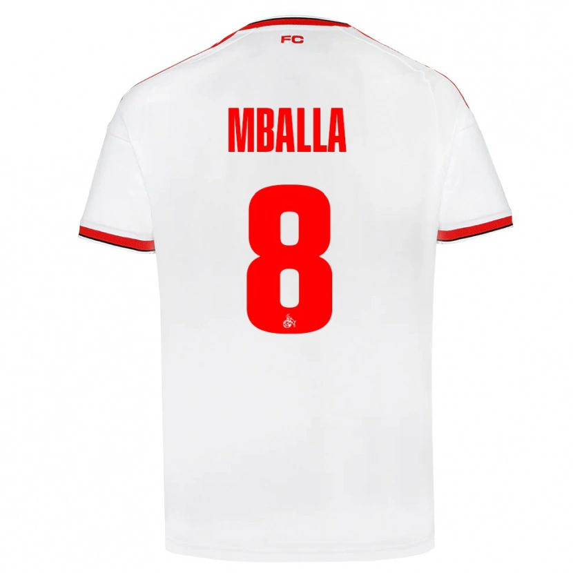 Danxen Men Loiks Mballa #8 White Red Black Home Jersey 2026/27 T-Shirt