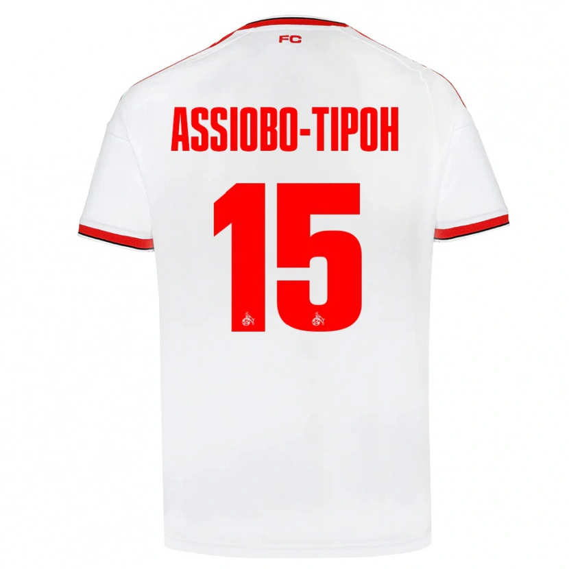 Danxen Men Elfried Assiobo-Tipoh #15 White Red Black Home Jersey 2026/27 T-Shirt