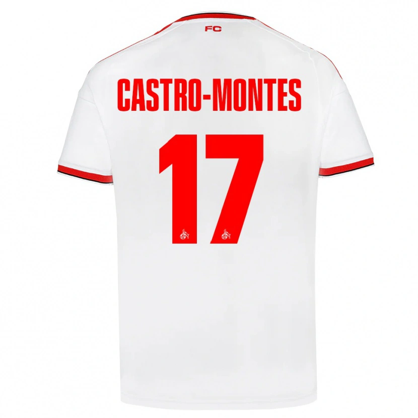 Danxen Men Alessio Castro-Montes #17 White Red Black Home Jersey 2026/27 T-Shirt