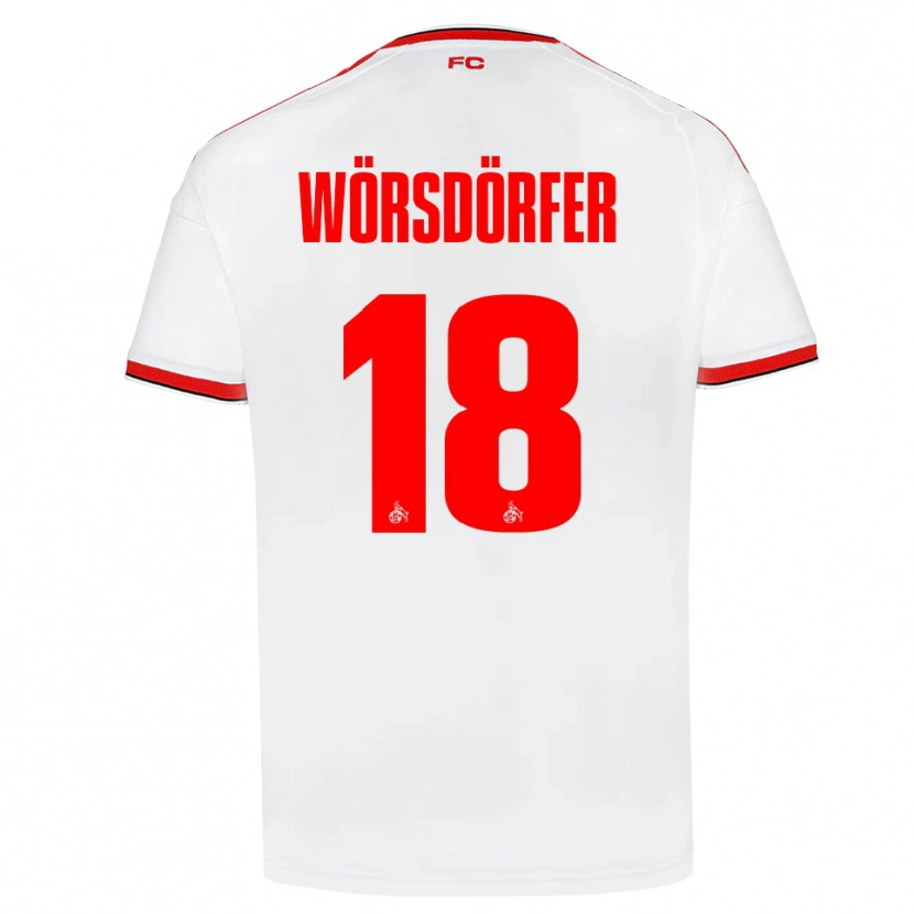 Danxen Men Len Wörsdörfer #18 White Red Black Home Jersey 2026/27 T-Shirt