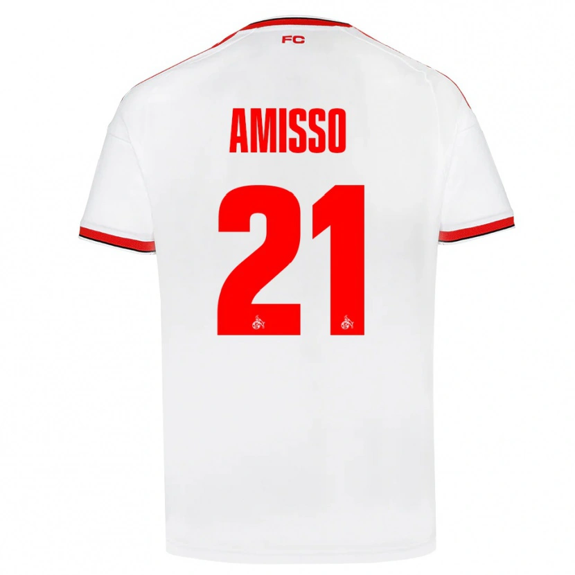 Danxen Men Gabriel Amisso #21 White Red Black Home Jersey 2026/27 T-Shirt