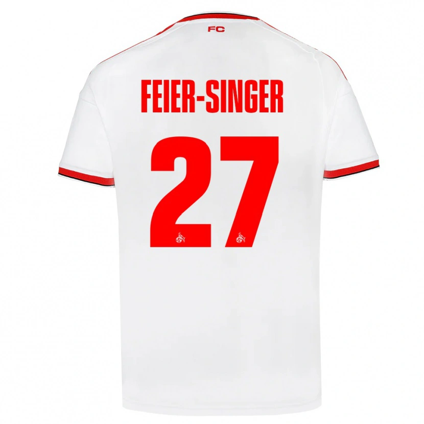 Danxen Men Laura Feier-Singer #27 White Red Black Home Jersey 2026/27 T-Shirt