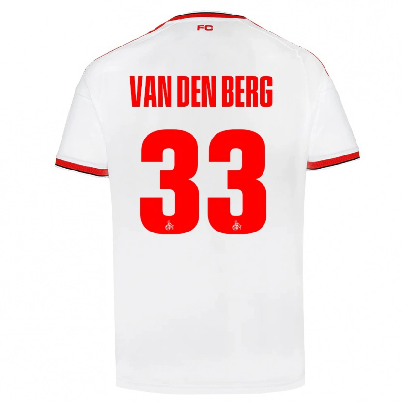 Danxen Men Rav Van Den Berg #33 White Red Black Home Jersey 2026/27 T-Shirt