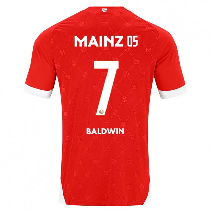 Danxen Men Kevin Baldwin #7 Red White Home Jersey 2026/27 T-Shirt