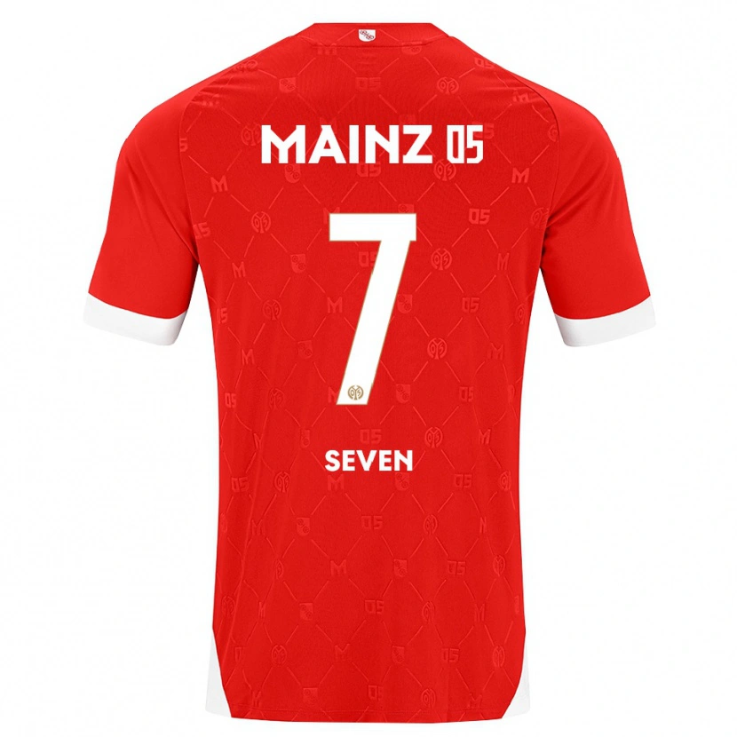 Danxen Men Justin Seven #7 Red White Home Jersey 2026/27 T-Shirt