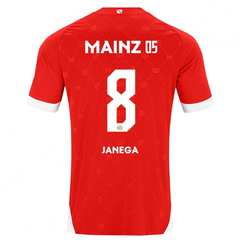Danxen Men Jan Janega #8 Red White Home Jersey 2026/27 T-Shirt