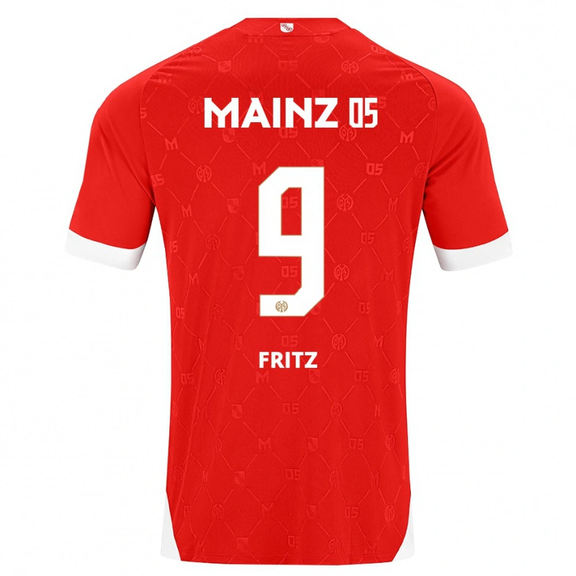 Danxen Men April Fritz #9 Red White Home Jersey 2026/27 T-Shirt