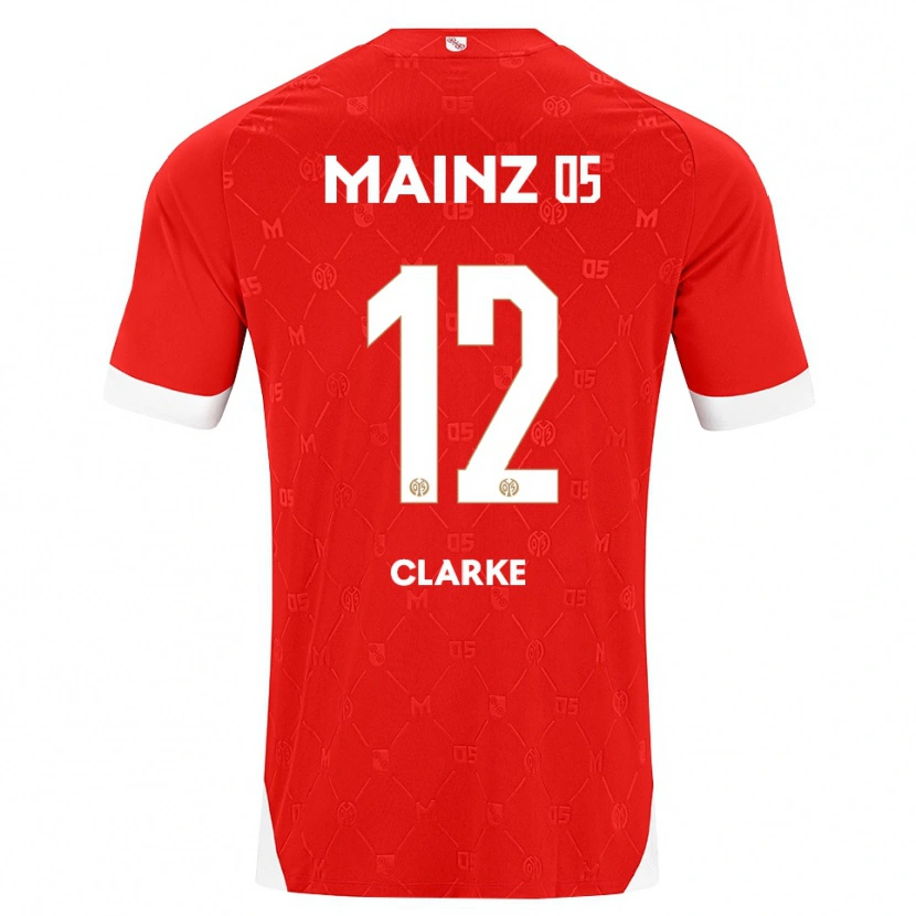 Danxen Men Sarah Clarke #12 Red White Home Jersey 2026/27 T-Shirt