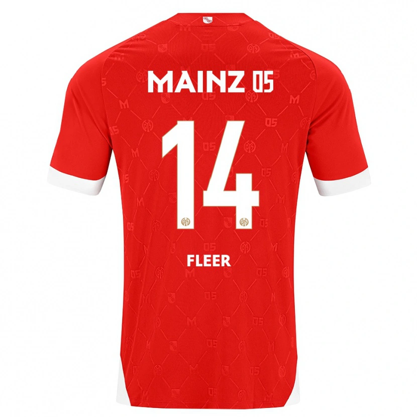 Danxen Men Mattis Fleer #14 Red White Home Jersey 2026/27 T-Shirt