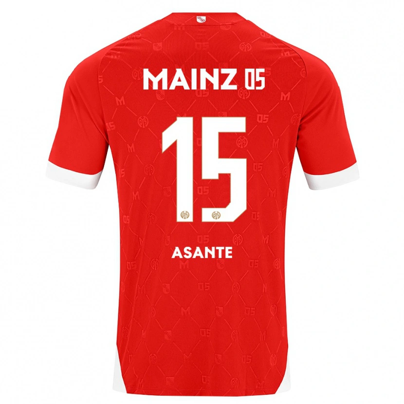 Danxen Men Marvin Asante #15 Red White Home Jersey 2026/27 T-Shirt