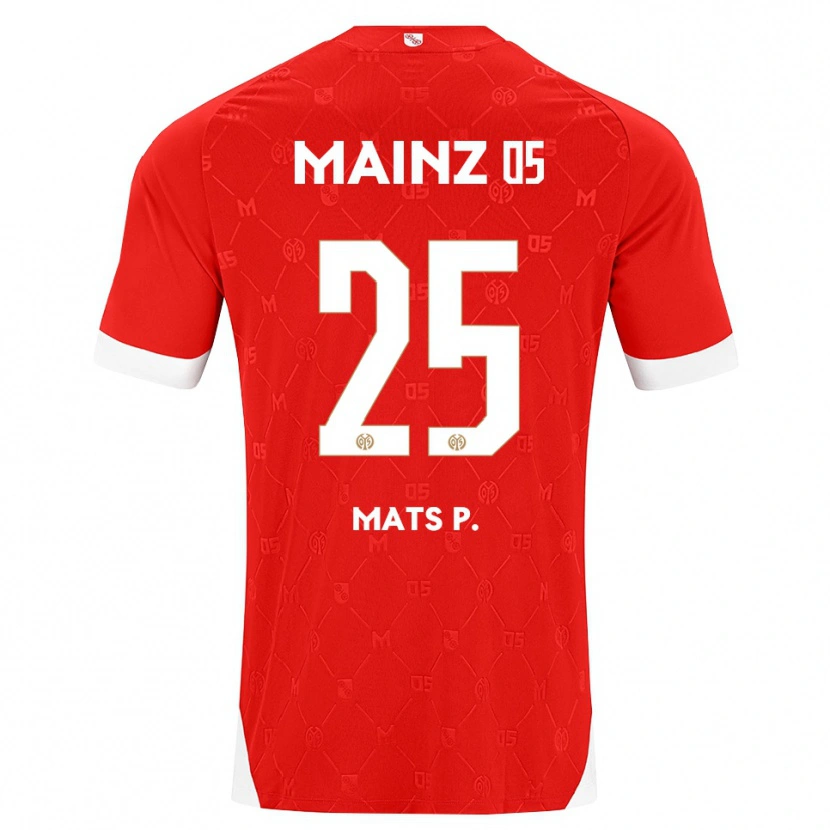 Danxen Men Mats Preßler #25 Red White Home Jersey 2026/27 T-Shirt
